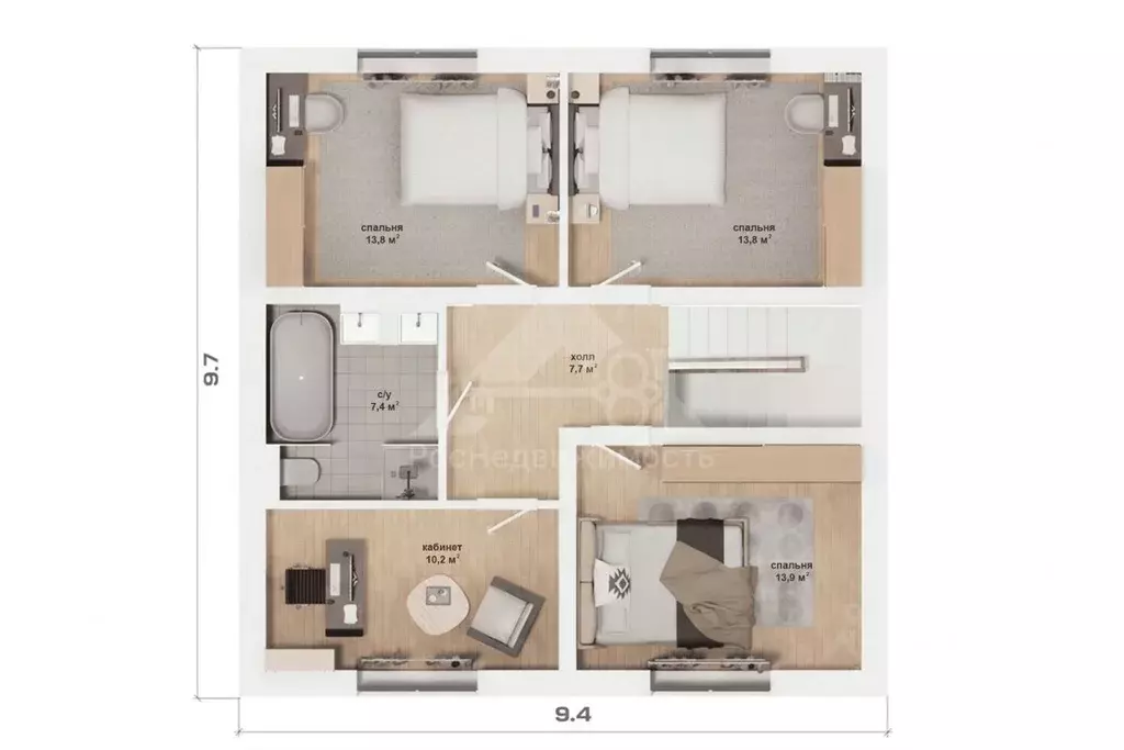 Дом в Владимирская область, Юрьев-Польский муниципальный округ, с. ... - Фото 2