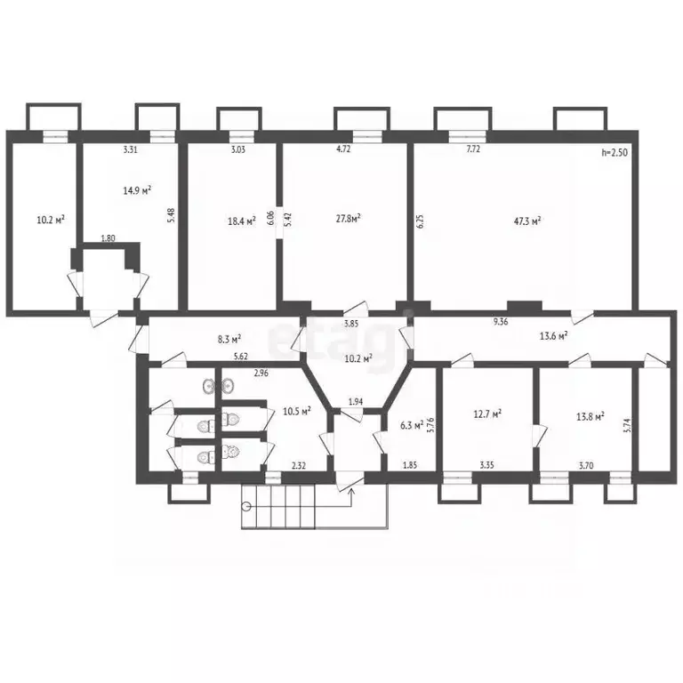 Офис в Москва Люсиновская ул., 68 (212 м) - Фото 2