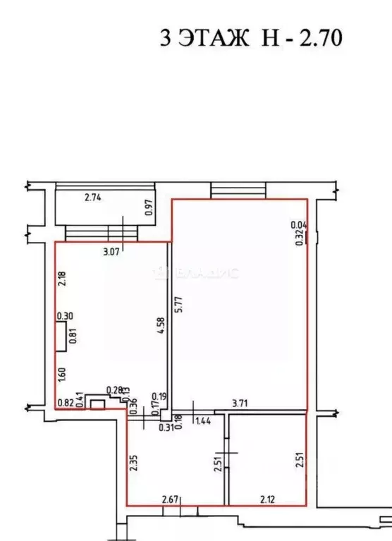 1-к кв. Калининградская область, Калининград Орудийная ул., 18Д (46.8 ... - Фото 1