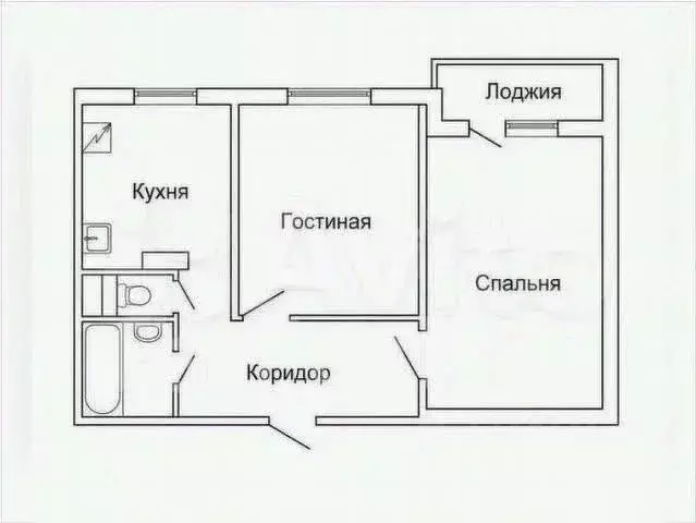 2-к кв. Татарстан, Казань просп. Ямашева, 94 (49.9 м) - Фото 2