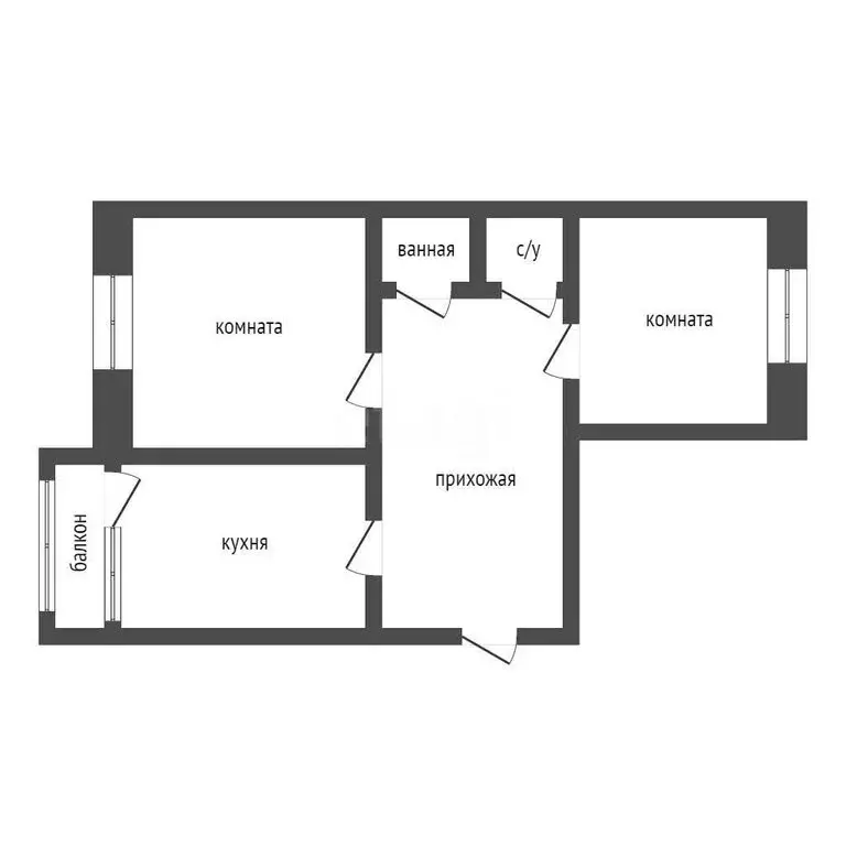 3-комнатная квартира: Курган, жилой район Заозёрный, 12-й микрорайон, ... - Фото 1