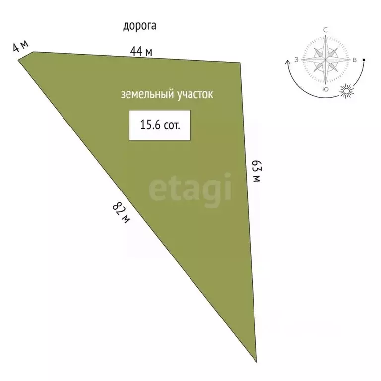 Участок в Воронежская область, Борисоглебск Дорожная ул. (15.6 сот.) - Фото 1