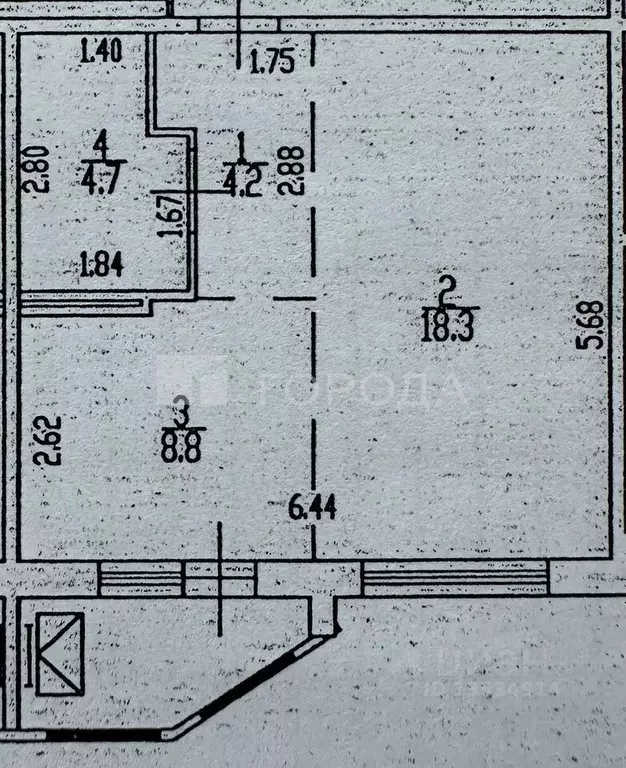 1-к кв. Алтайский край, Барнаул ул. Энтузиастов, 55 (37.4 м) - Фото 2