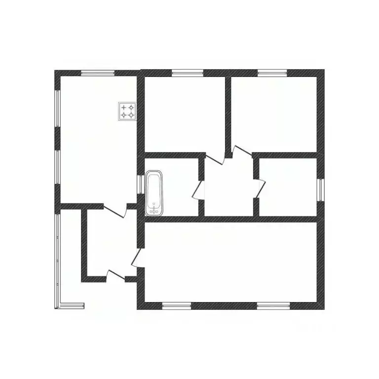 Дом в Белгородская область, Вейделевка рп ул. Маршала Жукова, 9 (63 м) - Фото 2