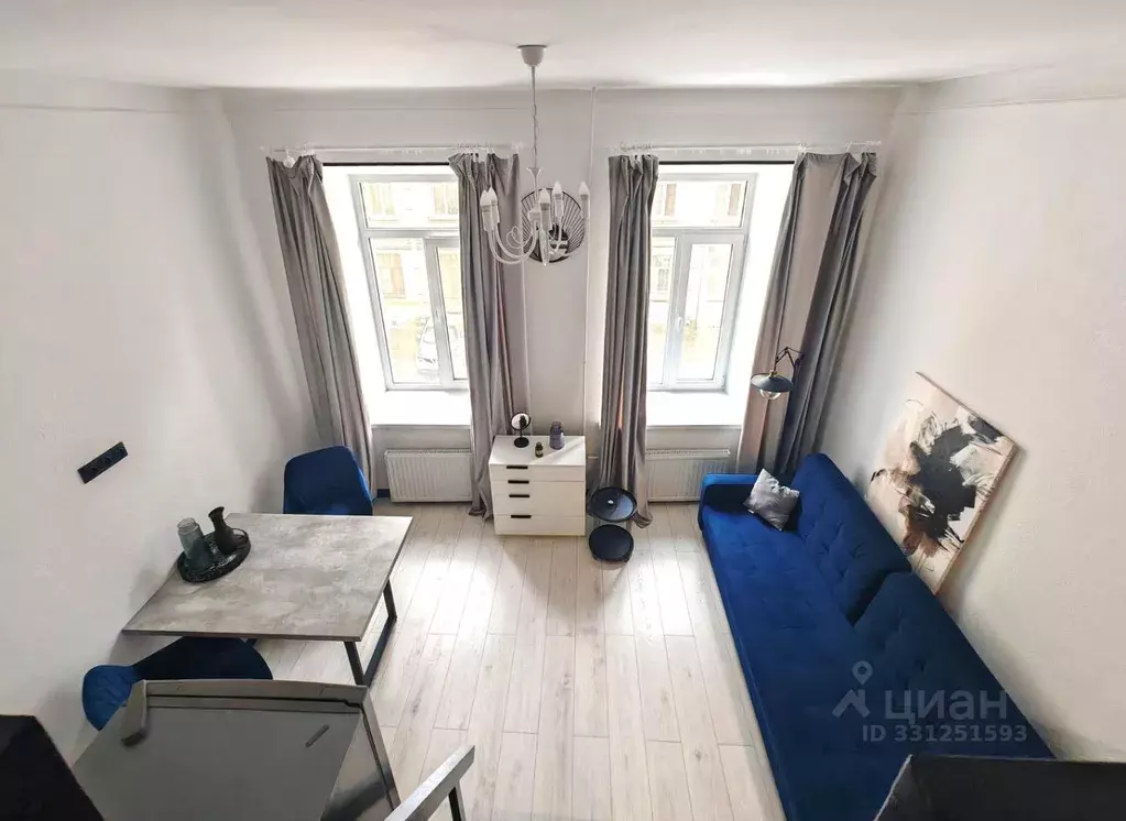 Студия Санкт-Петербург Пионерская ул., 45Б (31.0 м) - Фото 1