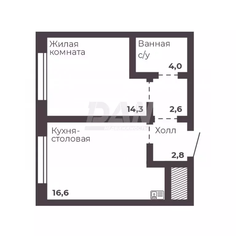 1-комнатная квартира: Челябинск, проспект Ленина, 4Б (40.3 м) - Фото 0