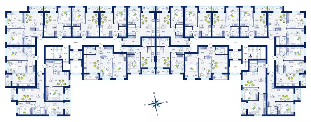 1-к кв. Калининградская область, Зеленоградск  (39.11 м) - Фото 2