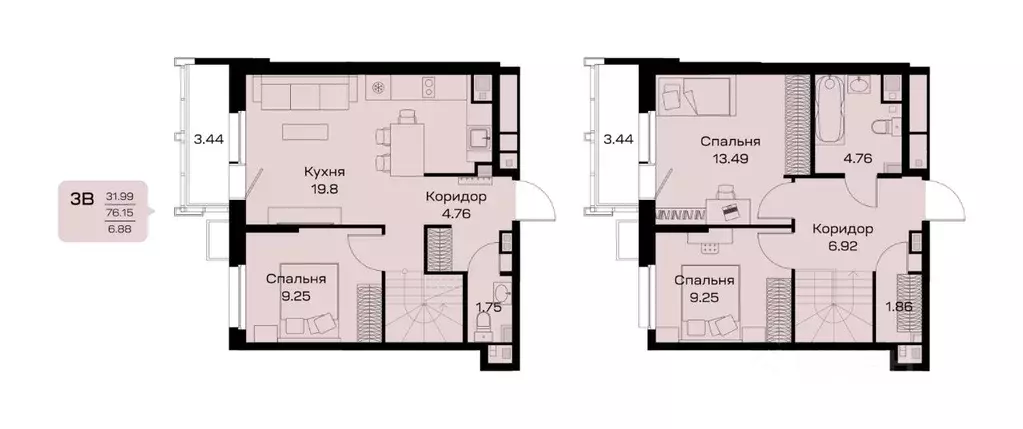 3-к кв. Ханты-Мансийский АО, Сургут ул. Семена Билецкого, 11 (83.03 м) - Фото 0