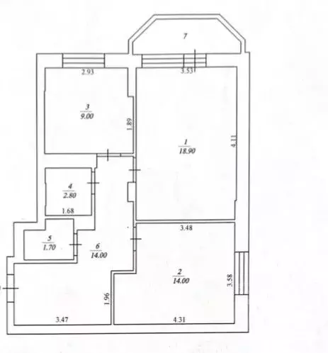 2-к кв. Новосибирская область, Новосибирск ул. Романова, 60/1 (60.4 м) - Фото 1