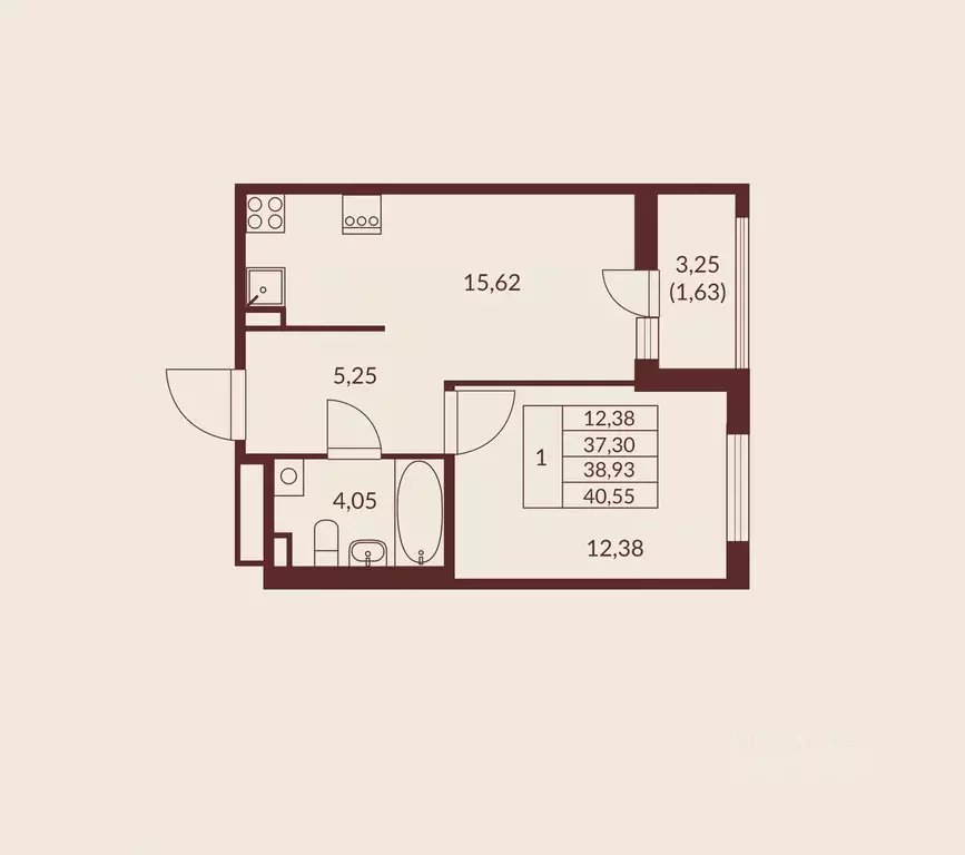 1-к кв. Ленинградская область, Мурино Всеволожский район, Мурино Спэйс ... - Фото 1