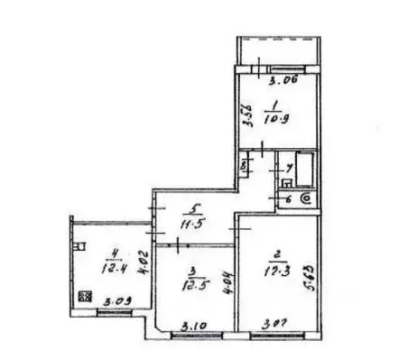 3-к кв. Кировская область, Киров Советская ул., 166 (68.9 м) - Фото 2