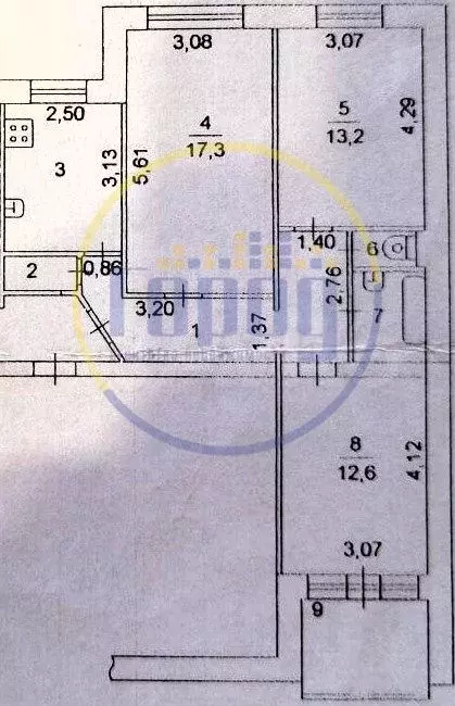3-к. квартира, 65,5 м, 3/10 эт. - Фото 0