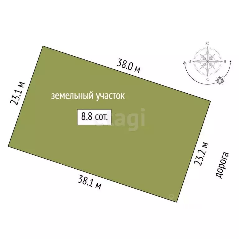 Участок в Тюменская область, Тюменский район, с. Щербак  (8.85 сот.) - Фото 1