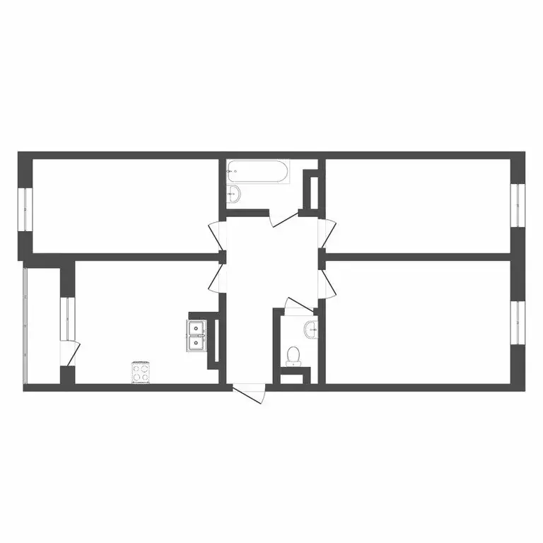 3-комнатная квартира: Тюмень, улица 50 лет Октября, 4 (98.2 м) - Фото 0