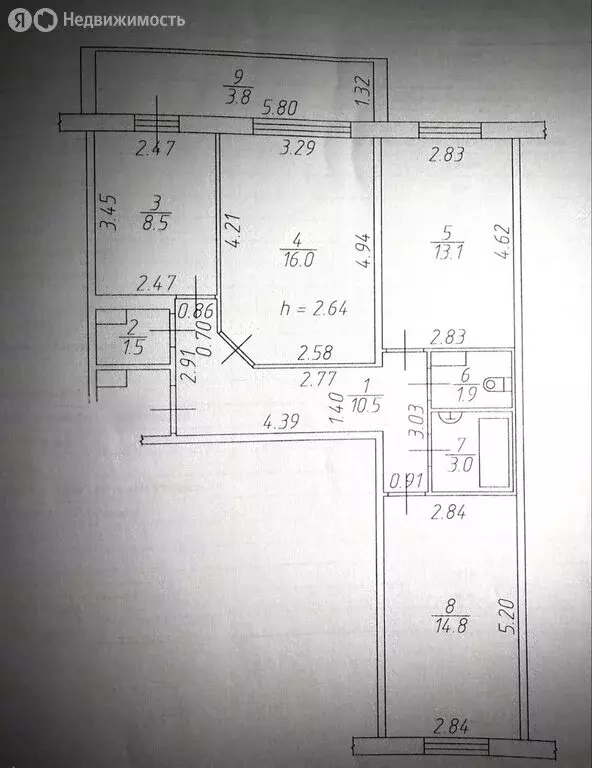 3-комнатная квартира: Набережные Челны, проспект Фоменко, 72 (69.3 м) - Фото 2