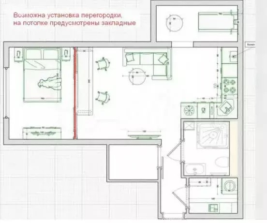 1-комнатная квартира: Кострома, посёлок Первомайский, Боровая улица, ... - Фото 1