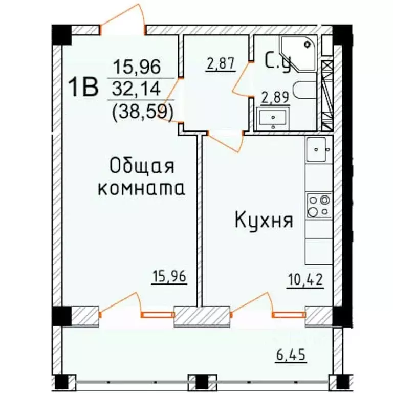 1-к кв. Дагестан, Дербент ул. Графа Воронцова, 78скА-5 (38.59 м) - Фото 0