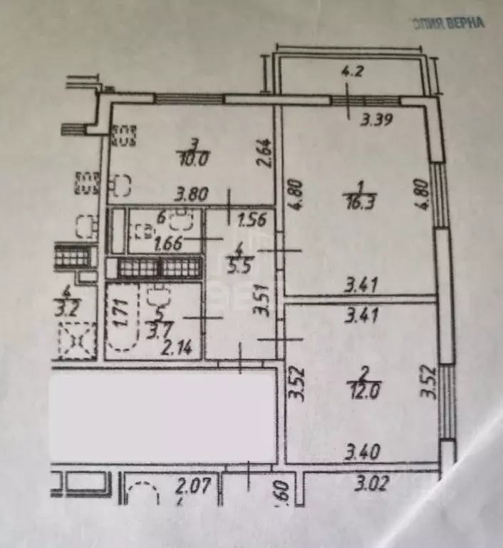 2-к кв. Санкт-Петербург просп. Энергетиков, 9К1 (49.2 м) - Фото 2