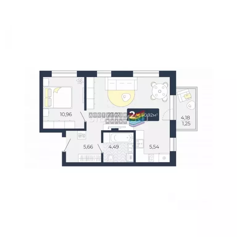 2-к кв. Красноярский край, Красноярск городской округ, пос. Солонцы ... - Фото 2