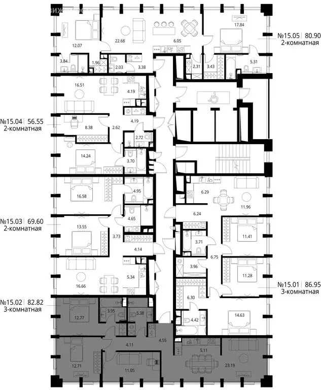 3-комнатная квартира: Москва, Волоколамское шоссе, 95/1к4 (82.82 м) - Фото 1