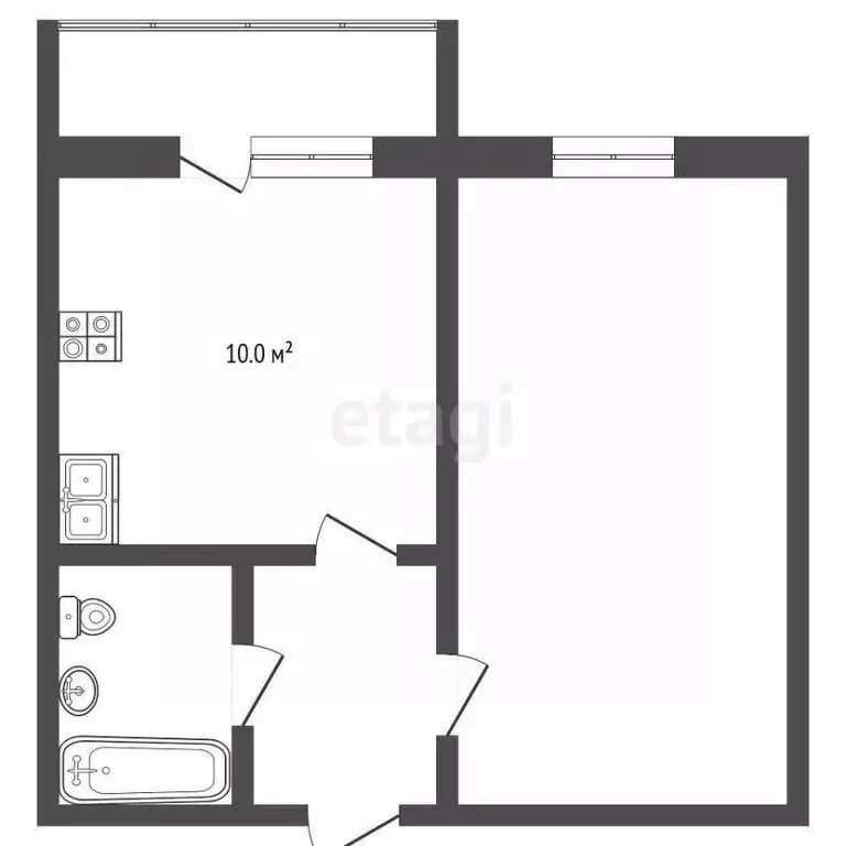 1-к кв. Тамбовская область, Мичуринск ул. Социалистическая, 1А (27.7 ... - Фото 2