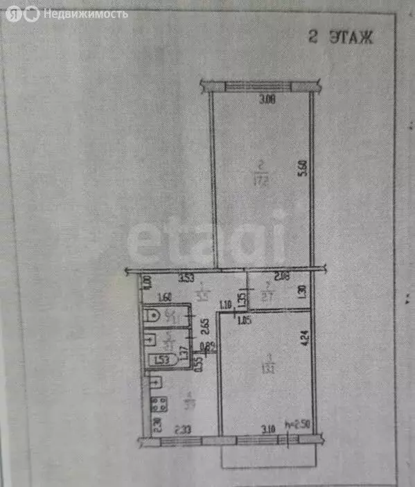 2-комнатная квартира: Барнаул, улица Георгия Исакова, 159 (47.6 м) - Фото 1