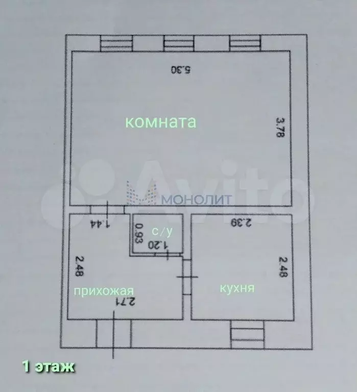 Дом 60 м на участке 1,9 сот. - Фото 1
