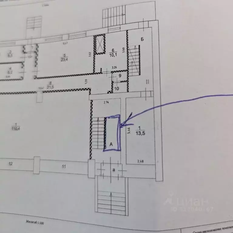 Помещение свободного назначения в Москва Профсоюзная ул., 32К1 (4 м) - Фото 1