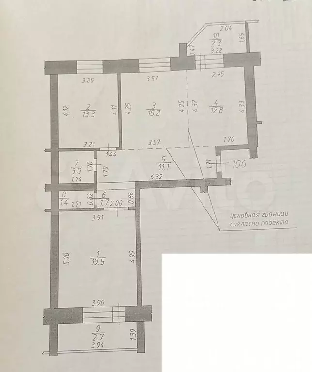 3-к. квартира, 83 м, 1/9 эт. - Фото 0