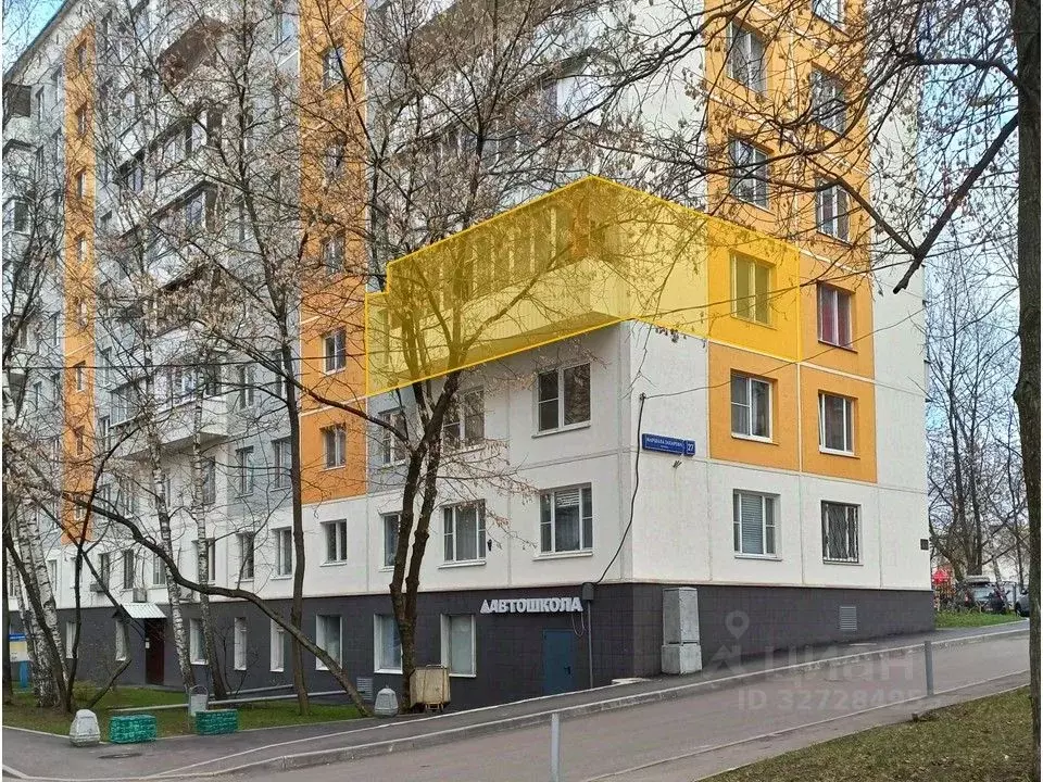 Свободной планировки кв. Москва ул. Маршала Захарова, 27 (53.8 м) - Фото 2