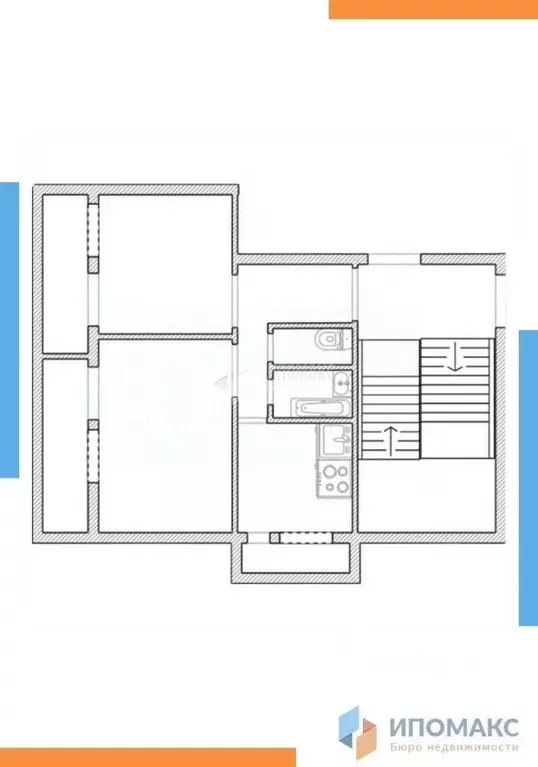 Квартира, 2 комнаты, 42.2 м - Фото 1