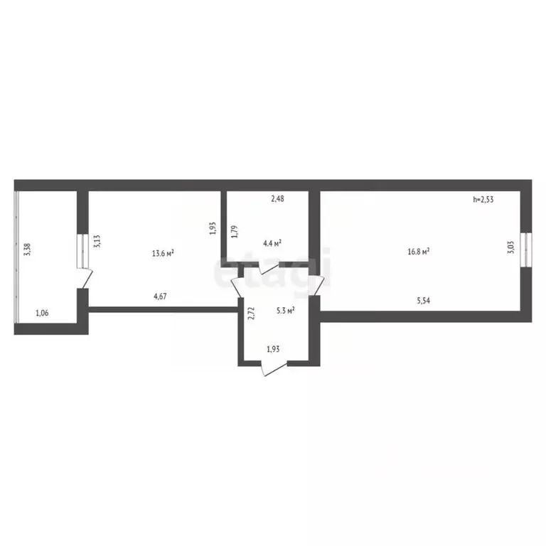1-к кв. Амурская область, Благовещенск Игнатьевское ш., 14/5 (41.9 м) - Фото 1