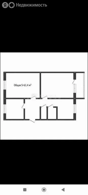 3-комнатная квартира: Барнаул, Прудской переулок, 29 (61.4 м) - Фото 1