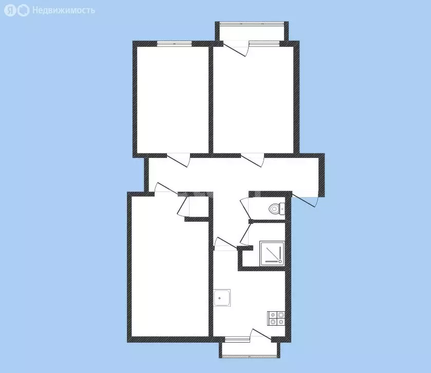 3-комнатная квартира: Черкесск, Красноармейская улица, 33 (50 м) - Фото 0