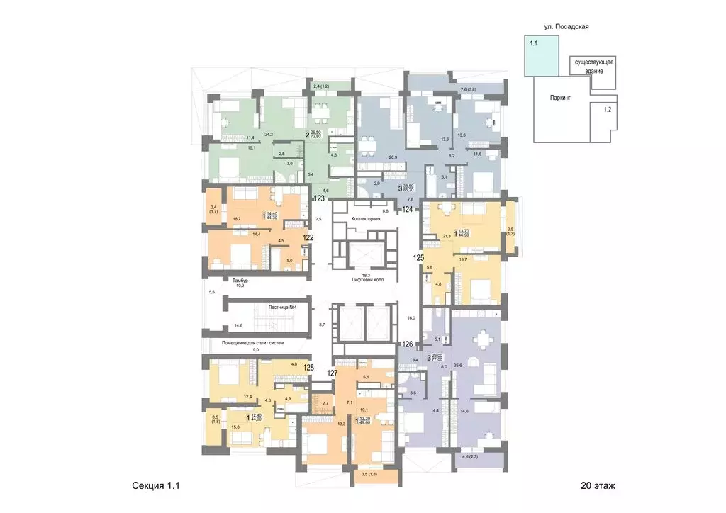 1-комнатная квартира: Екатеринбург, Посадская улица, 26 (44.3 м) - Фото 2