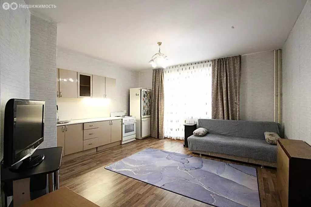 Квартира-студия: Челябинск, улица Университетская Набережная, 64 (24.6 ... - Фото 1