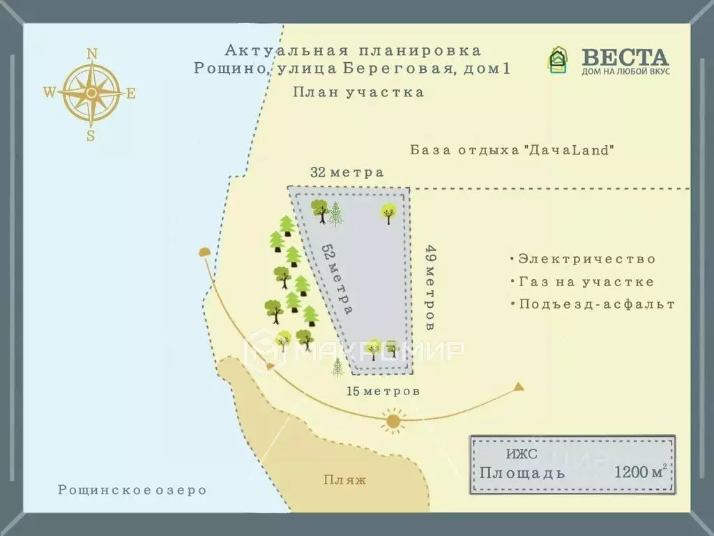 Участок в Ленинградская область, Выборгский район, Рощино пгт ул. ... - Фото 2