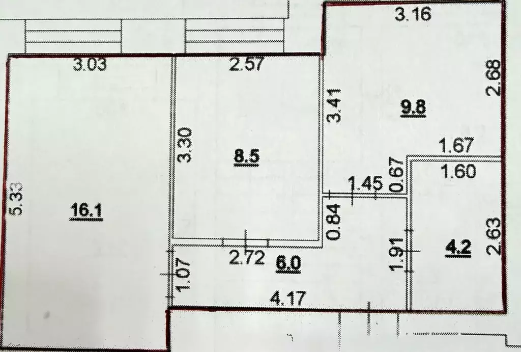 2-к кв. Нижегородская область, Кстово ул. Герцена, 6к3 (44.6 м) - Фото 2