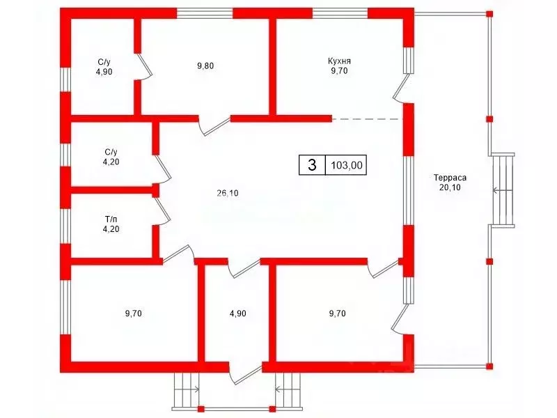 Дом в Ленинградская область, Приозерский район, Сосновское с/пос, ... - Фото 2