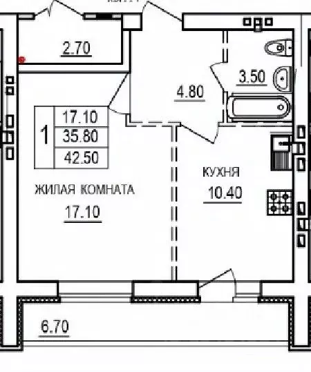 1-к кв. Саратовская область, Саратов пос. Мирный, На Благодатной жилой ... - Фото 0