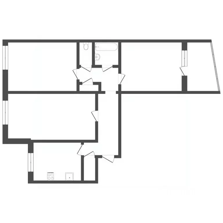 3-к кв. Тюменская область, Тюмень Широтная ул., 55 (59.0 м) - Фото 2