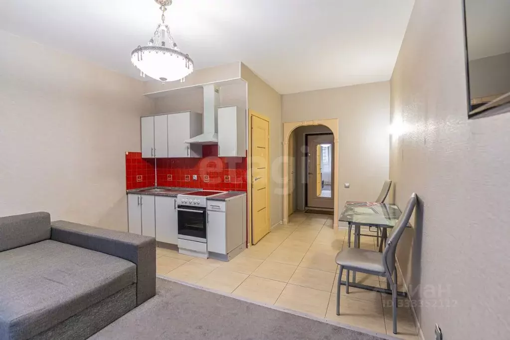 Студия Санкт-Петербург ул. Русановская, 9 (27.3 м) - Фото 1