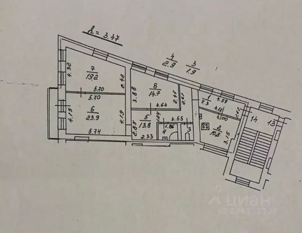 3-к кв. Санкт-Петербург Владимирский просп., 7 (94.5 м) - Фото 2