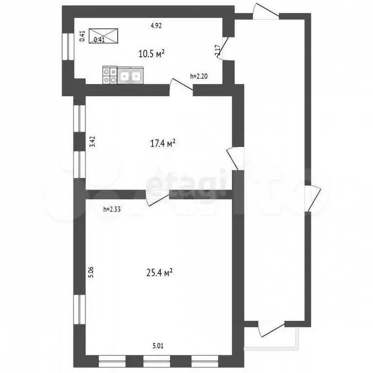 Дом 80 м на участке 25 сот. - Фото 1