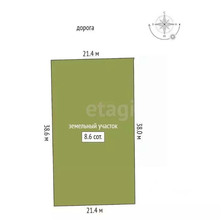 Участок в Ростовская область, Азовский район, Елизаветинское с/пос, ... - Фото 2