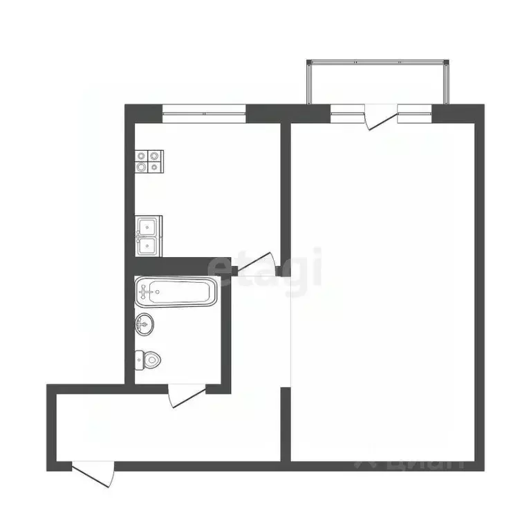 1-к кв. Мордовия, Саранск ул. Терешковой, 60 (31.0 м) - Фото 2