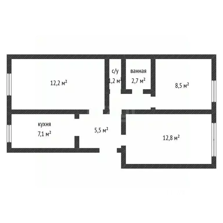 3-к кв. Воронежская область, Лиски просп. Ленина, 1 (59.1 м) - Фото 2