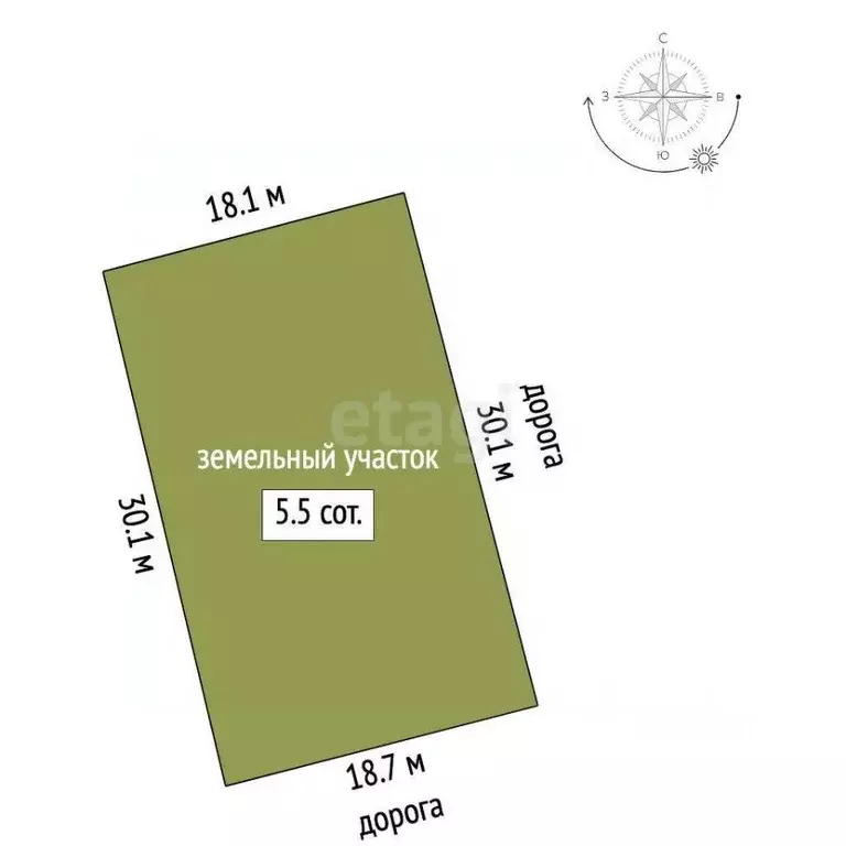 Участок в Ростовская область, Азовский район, Елизаветинское с/пос, ... - Фото 0