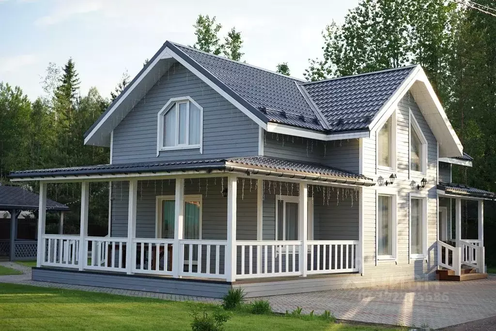 Дом в Ленинградская область, Приозерский район, Сосновское с/пос, д. ... - Фото 1