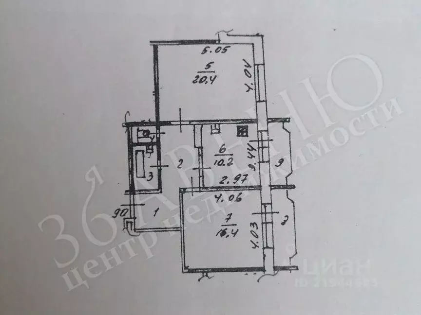 2-к кв. Воронежская область, Воронеж ул. 9 Января, 262/1 (63.5 м) - Фото 1